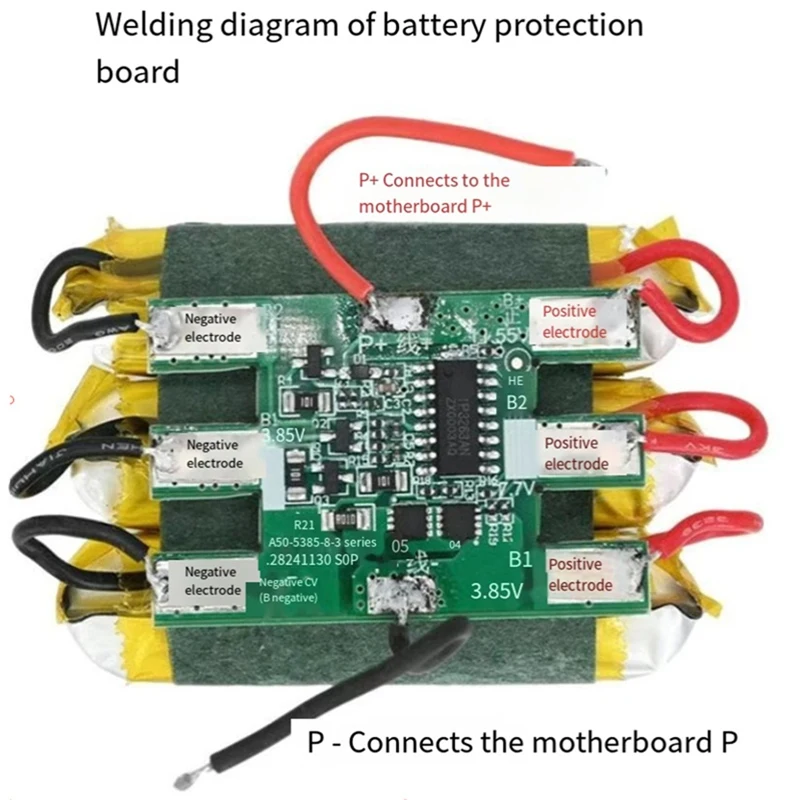 PD45W 3S bidirectioneel snel opladen Power Bank-moederbord met batterijbescherming LED-display DIY-oplaadmodule