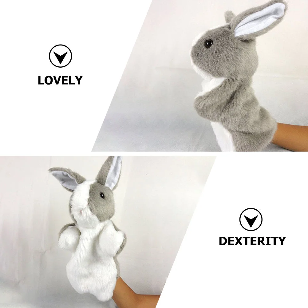 Plush Toy Cartoon Puppet Stuffed Gloves Baby Rabbit Hand Puppets Storytelling Figure Toys Animal for Babies