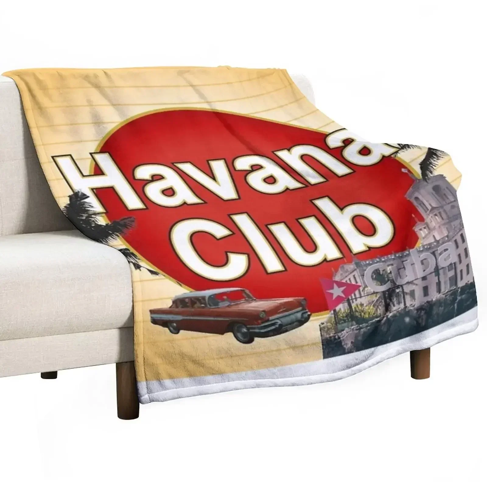 

Havana Club Throw Blanket Thins Decoratives Decorative Sofas wednesday Blankets