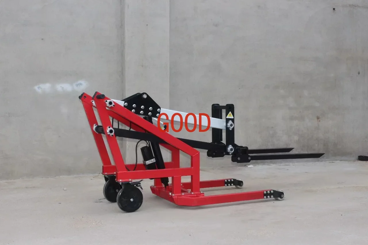 Mini Portable Electric Folk Lift with Battery Loading Truck Folk Lift Electric Small Telescopic Fork Lift DDP Price