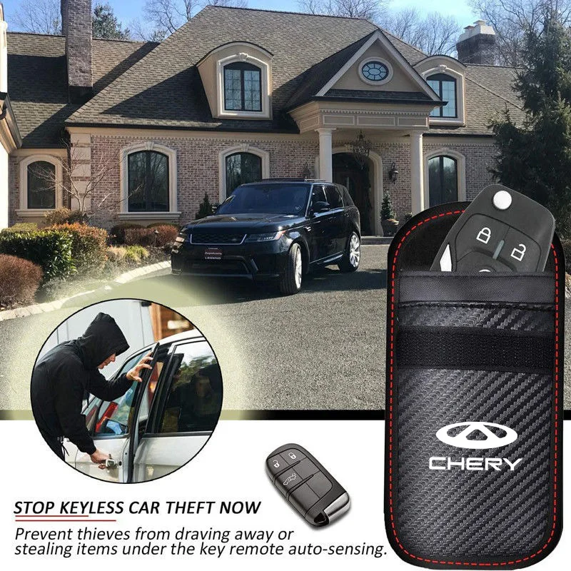 

Чехол-блокиратор сигнала для автомобильных ключей Chery Jaecoo Exeed Omoda 5 Tiggo 8 8PLUS Tiggo 7 5X Arrizo 8 Jetour X90, RFID-защитный карман