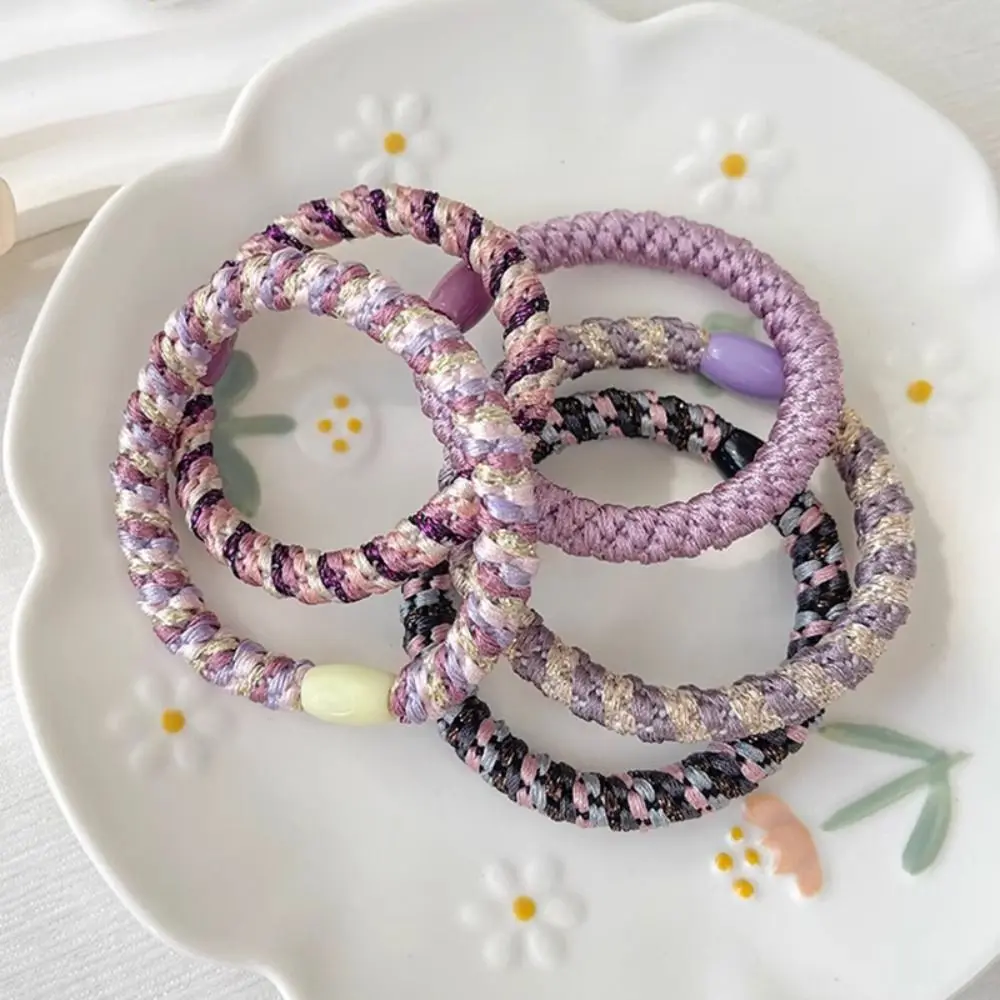 15Pcs/Set Gifts High Elastic Hair Rubber Bands Braided Twisted Colorful Hair Rope Ponytail Hairbands Hair Accessories