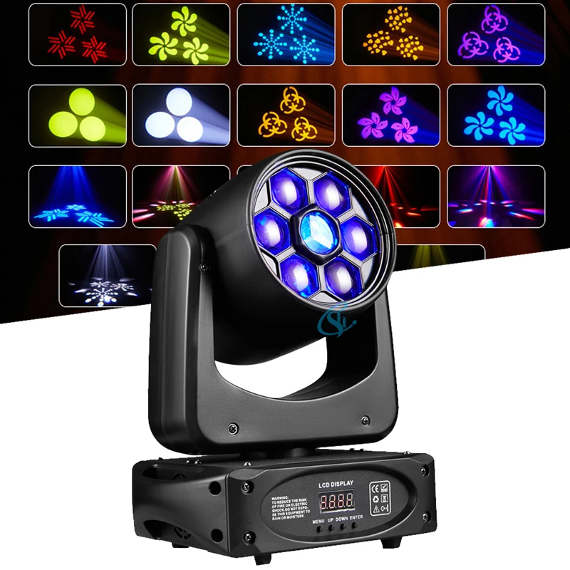 

Disco Small Bee LED 150w Colorful Trigeminal Pattern Bee's Eye Moving Head Light DMX512 Stage Effect Light For DJ Bar