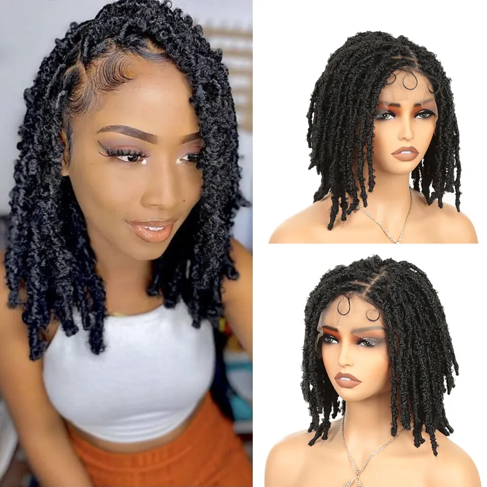 

Синтетические длинные богемные плетеные парики Boho Box Braid Wigs для чернокожих женщин 13X4 Парики фронта шнурка с волосами ребенка
