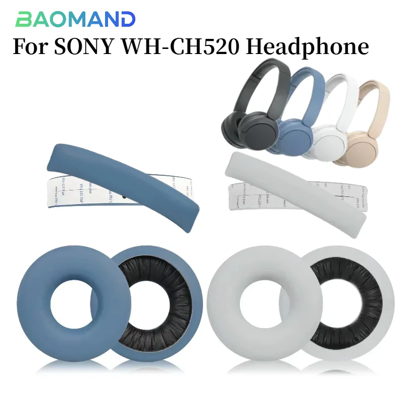 

Earphone Ear Pads For SONY WH-CH520 Earpads Sponge Soft Foam Cushion Replacement Headphones Accessories