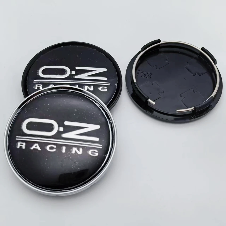 4個 63mm /58mm I.D O.Z OZレーシングロゴエンブレム カーホイール