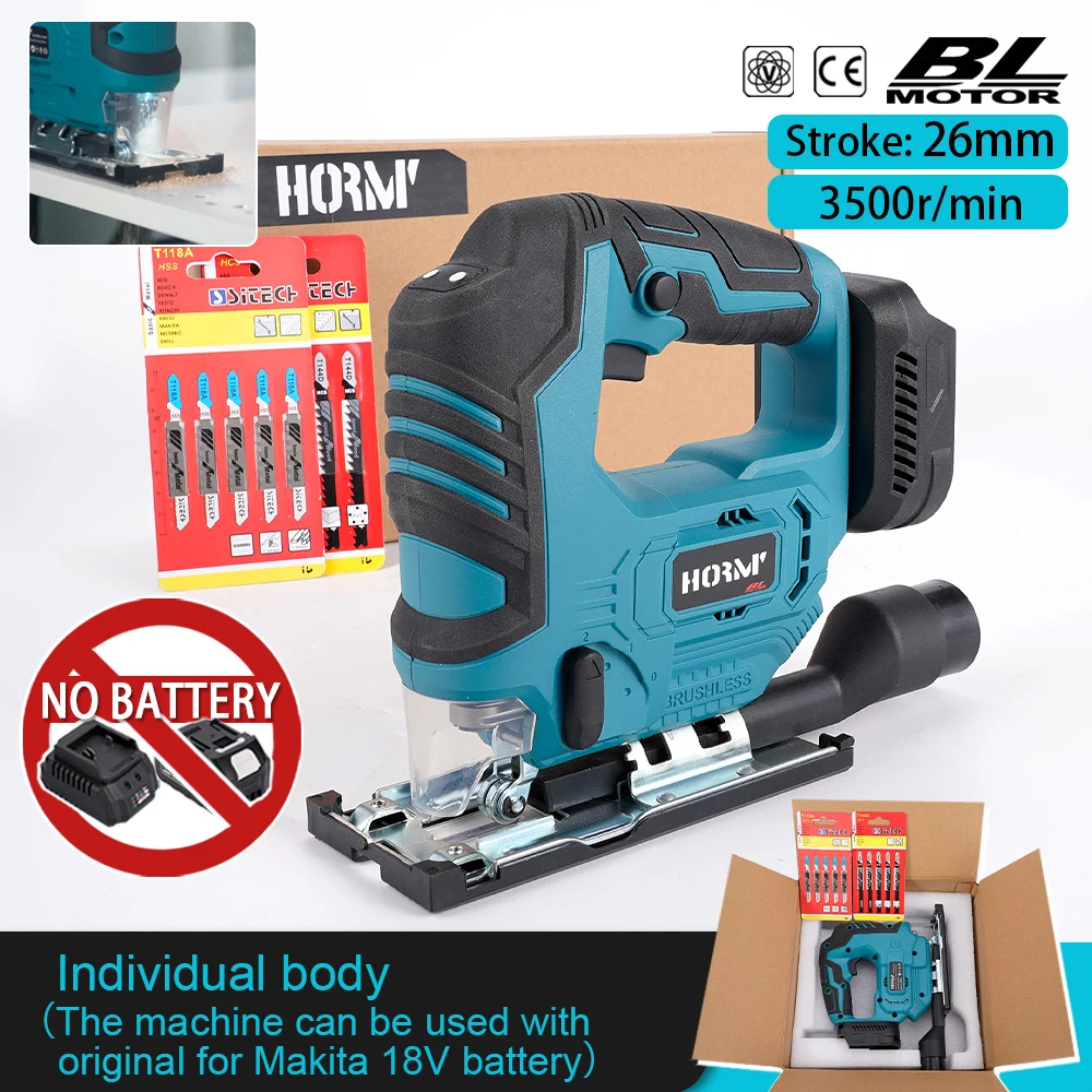 Bürstenlose Stichs äge variabel 3-Gang kabellose elektrische Stichs äge Schneide maschine DIY Holz