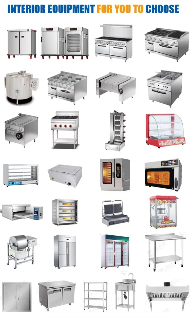 All-in-One Food Truck Food Trailer Concession Trailer Mobile Kitchen Fully Equipped for Fast Food Business