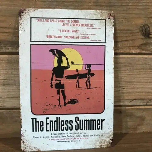 The Endless Summer Movie Poster  Surfer Tin Metal sign 8