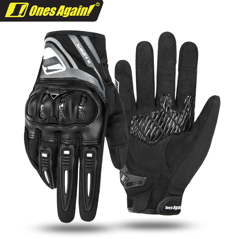 

Ones Again! High Quality Biker Gloves Women Summer Breathable Racing Female Motorbike Motos Riding Gloves