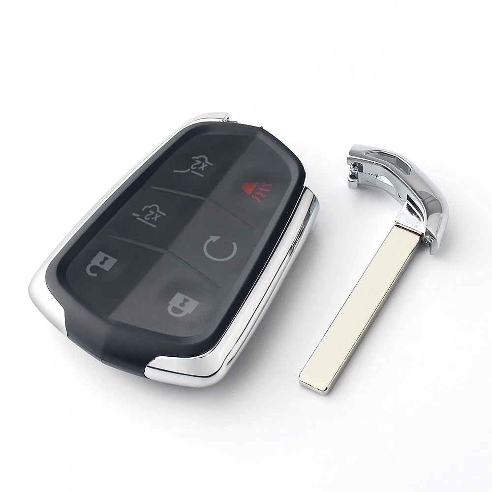 KEYYOU HYQ2AB ID46 Chip For 2015 2016 2017 2018 2019 2020 Cadillac Escalade Smart Prox Remote Key Fob 315Mhz 6 Buttons