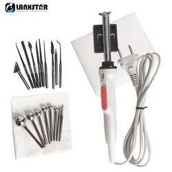 Electric Fabric Flowers Ironing Tool Set 18/11/8 Heads Soldering Iron 220V 110V Artificial Flower Ironing Machine Maker