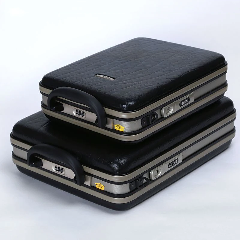 Men Business Briefcase Suitcase Vertical Style Code Lock Bag Document Laptop Case 13 15 Inch For Travel Carry On Luggage Case