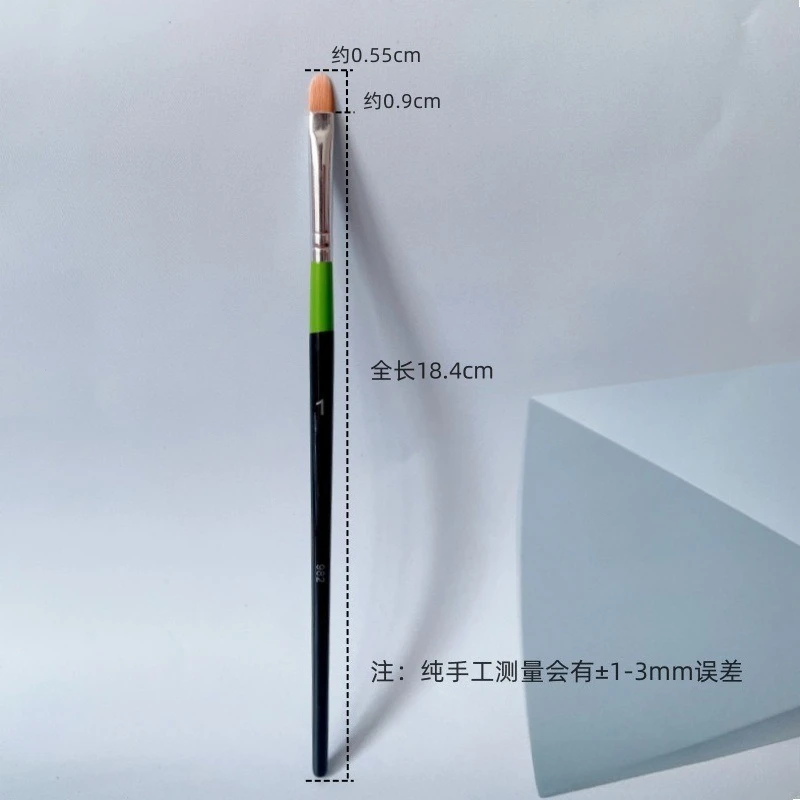 1pc Morbida Pelliccia Dettaglio Correttore Pennello Copertura Spotte Acne Stampa Strappo Vano Testa Piatta Pennello Pennello Per Il Trucco Ombretto Piega Strumento di Trucco