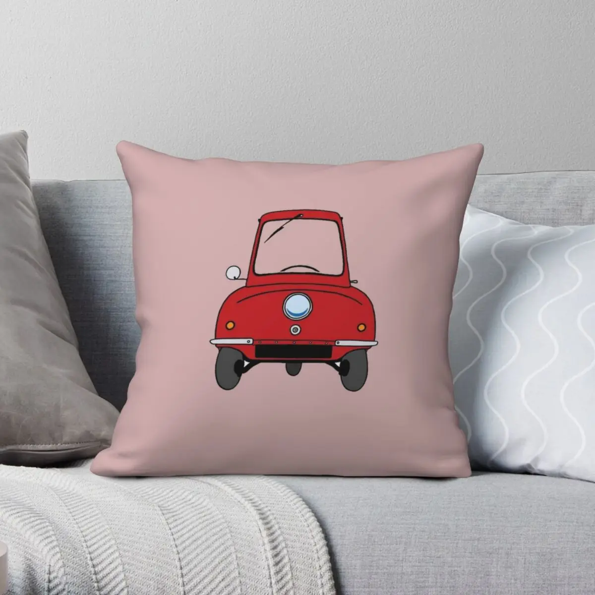 Peel P50 Square Pillowcase Polyester Linen Velvet Creative Zip Decorative Throw Pillow Case Car Cushion Cover