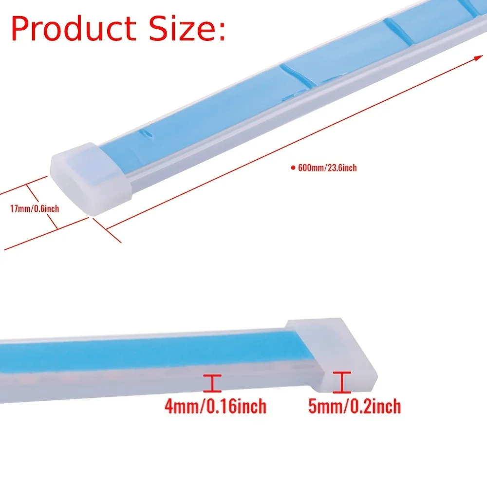 2PCS Car Start Scan Special Effect Daily Running Light Strip Car Turn Light Strip White/Red/Blue/Ice Blue To Yellow
