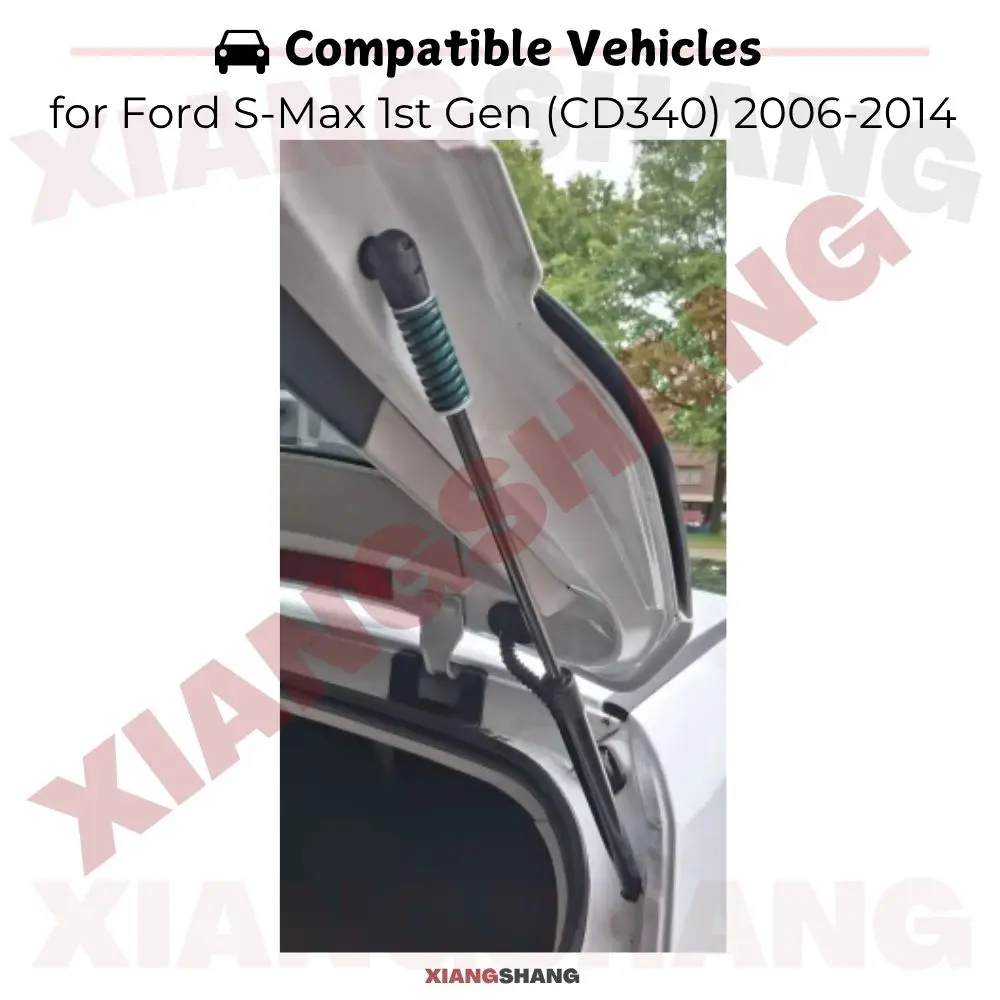 

2pcs Rear Auto Open With Spring Damper for Ford S-Max 1st Gen (CD340) 2006-2014 MPV Trunk Boot Gas Struts Lift support