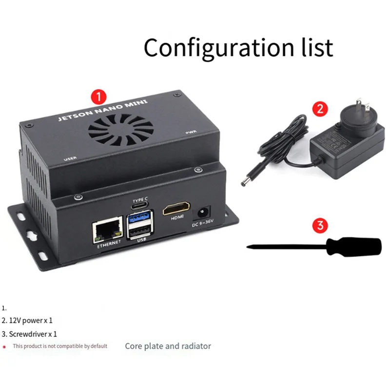 

C9-1 Pcs For JETSON NANO MINI Adapter+Radiator Kit Supports Access To Wifi Or 4G Module For Jetson Nano MINI Host US Plug Durabl