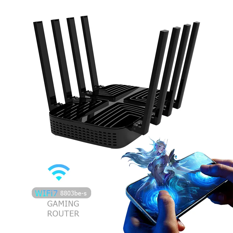 

BE19000 5G Tri-Band WiFi 7 роутер с двумя слотами для SIM-карт, скорость 19000 Мбит/с, порт WAN 2.5G, OpenWRT CPE для промышленного и корпоративного использования