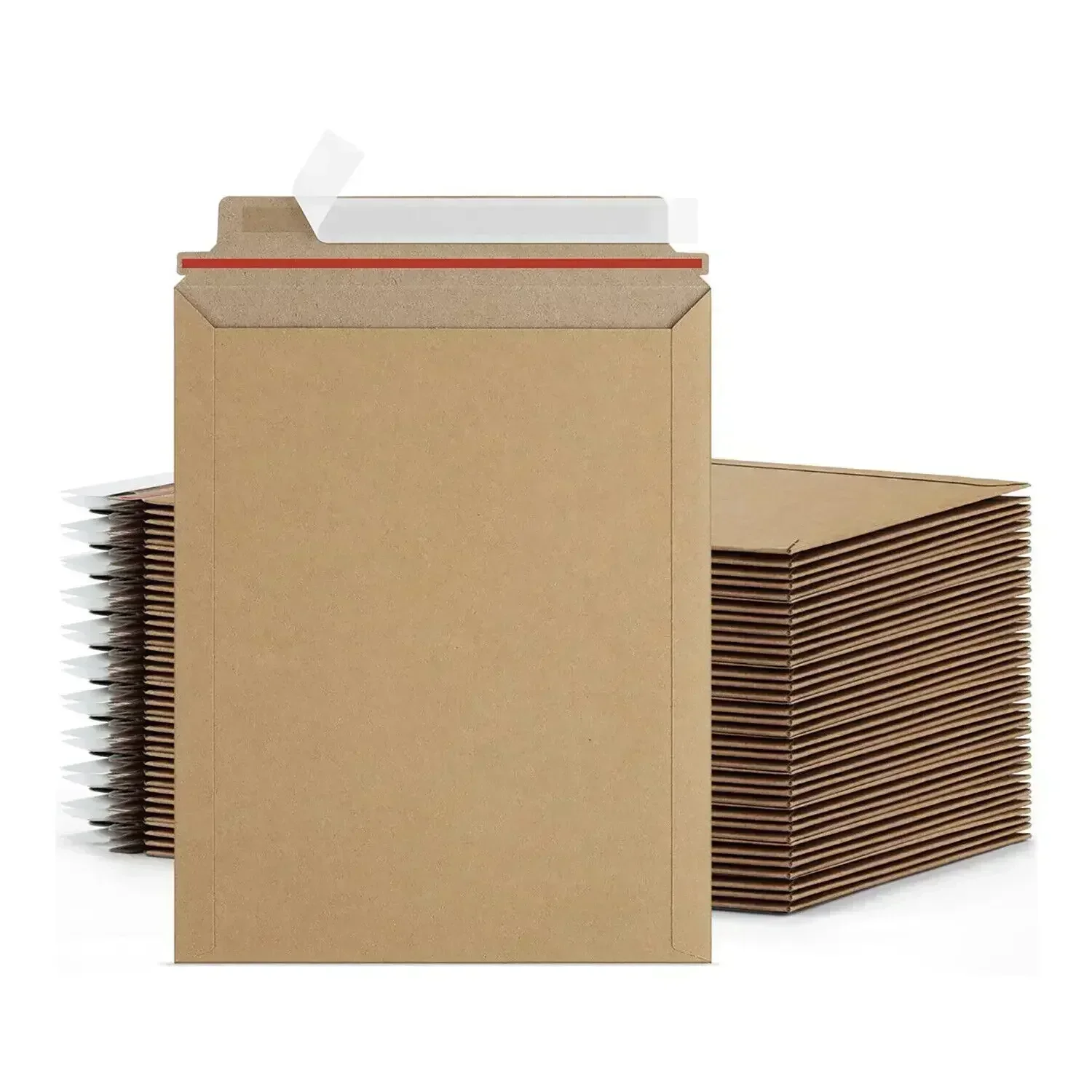 100 - Envelopes de papelão rígidos para documentos fotográficos Kraft 9x11,5 28 pt.