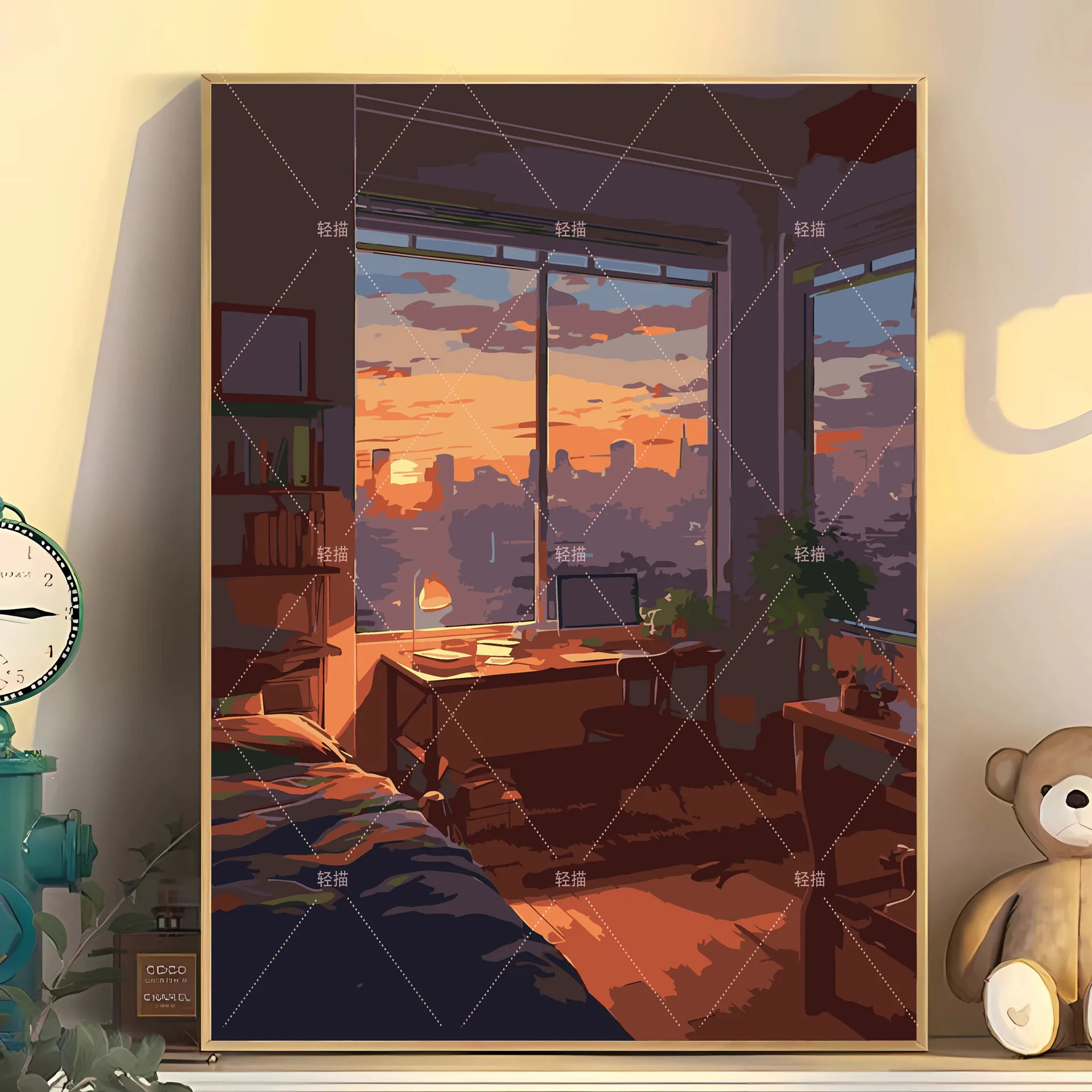 

5356561 Digital oil painting living room decorative painting sofa background wall hanging painting