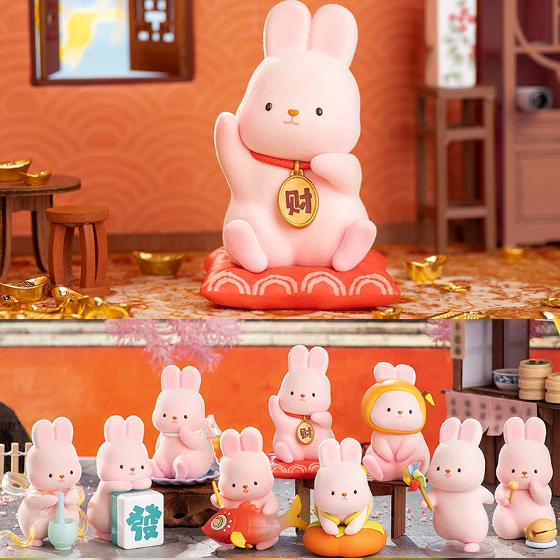 

Origina MOMO Bunny Wish Series Blind Box Toys for Girls Figure Action Surprise Box Kawaii Model Birthday Gift