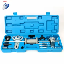 9-Way Slide Hammer Puller Set Front Wheel Hub Bearing Remover & Rear Wheel Axle Hub Dent Shaft Puller Tool Kit