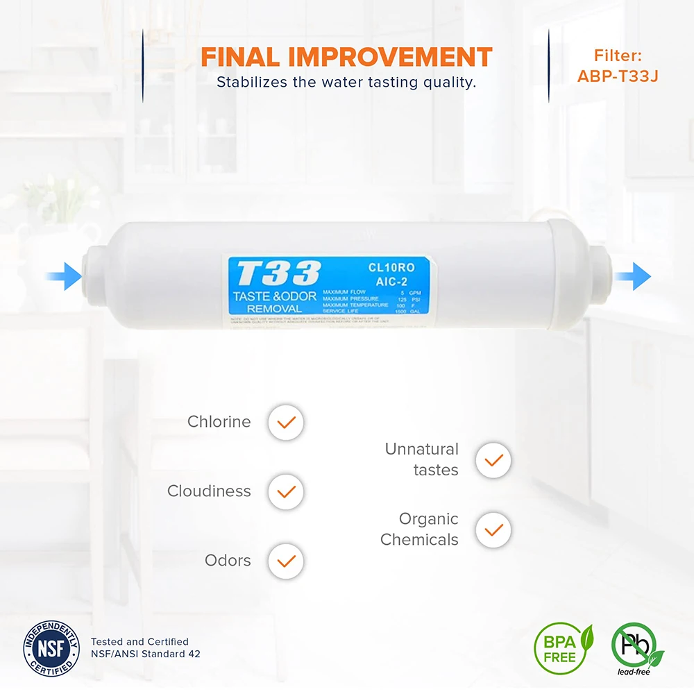 

Kitchen Machine Water Filters For Household a Small Coconut Shell Activated Carbon Filter T33 Aquarium