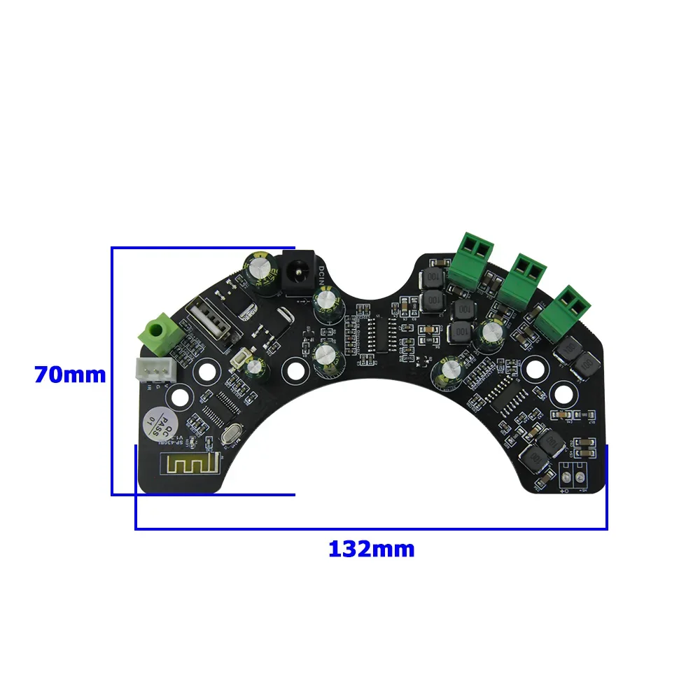 Class D audio amplifier board 4-channel withAUX USB speaker stereoBluetooth speaker 30W built-in suitable for home theater hotel