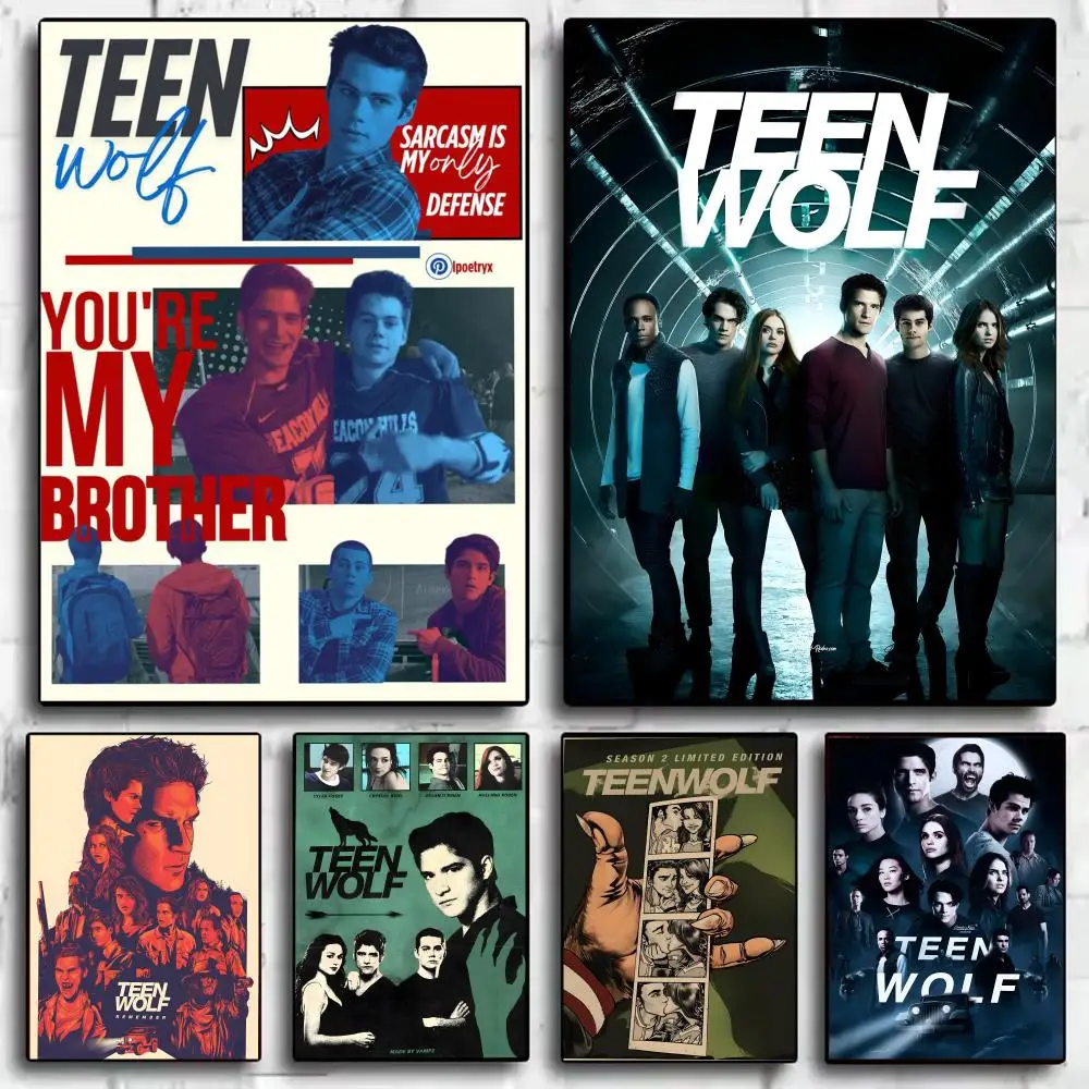 Drama T-Teen Wolf Poster Trendy Wall Art Good Sticker Printed on PP Paper for Coffee Office Bar Decoration Best Gift