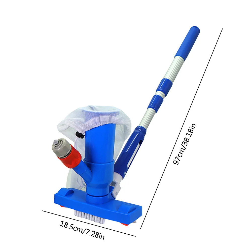 Ручной щетка для пылесоса Портативный комплект для обслуживания очистителя бассейна Пластиковый съемный для бассейна с фонтаном для пруда