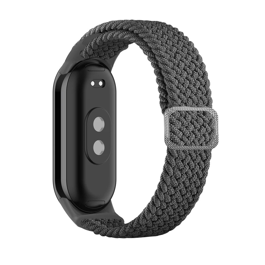 Armband für Xiaomi Mi Band 10 9 8, elastisches Nylon, geflochtene Schlaufe, verstellbare Schnalle, Ersatz-Correa-Armband für Miband 7, 6, 5, 4, 3