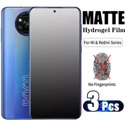 3Pcs Matte Hydrogel Film On For Xiaomi Mi 13 12X 10 10T 9 9T Pro Lite Soft TPU Screen Protector For Mi 11i 10S 10i 9 SE 11 Ultra