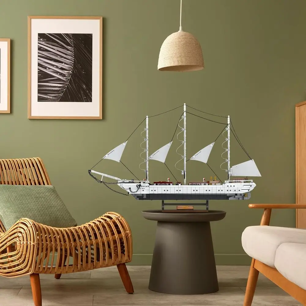 Set da costruzione per nave cigno bianco 40104 per adulti: decorazione nautica e giocattolo di avventura pirata