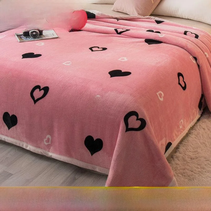 

Thickened Double-sided Flannel Coral Fleece Blanket Snowflake Velvet Covering Quilt Single Winter Nap Warmth All-Season Blanket