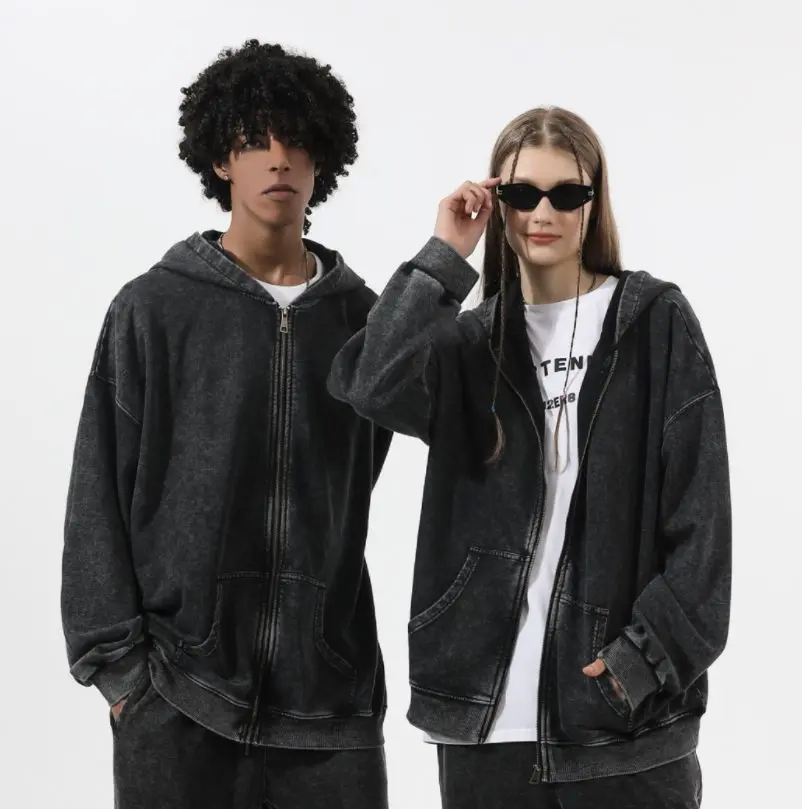 

Waed Cotton Hoodie Sweatirt Vintage Men's Casual Comfortable Fit Hooded Sweatirt Regular Thin Spring Autumn Wear