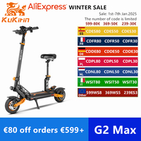 Original KuKirin G2 MAX Electric Scooter 48V 20Ah Battery 1000W Motor 55KM/H Max Speed 80KM Max Range 10*2.75 Tires Kickscooter