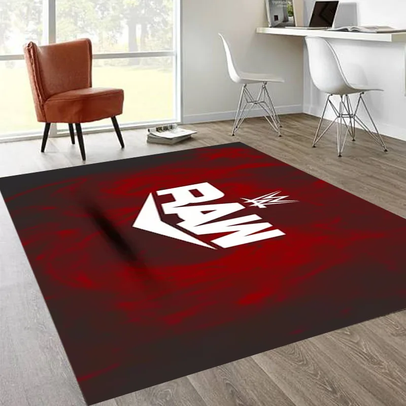 Wrestling Sports W-Wwe Printed Carpet Non -slip Carpet Bedroom Decor Carpet for Living Room Carpet Home Decor