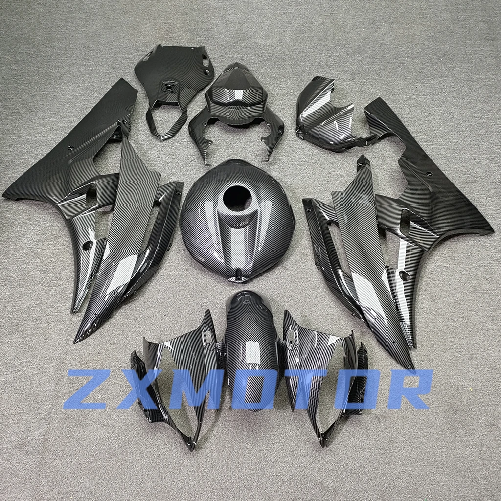 Motorcycle Bodywork Fairings for YAMAHA YZF R1 2006 2007 Carbon Fibre ABS Injection Kit Body Work Fairing Fit YZFR1 06 07