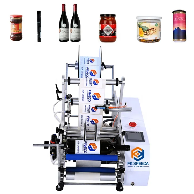 

Desktop Glass Vial Horizontal Ampoule Vial Tube Labeling Machine Tabletop Semi Automatic Labeling Machine + Vial Bottle