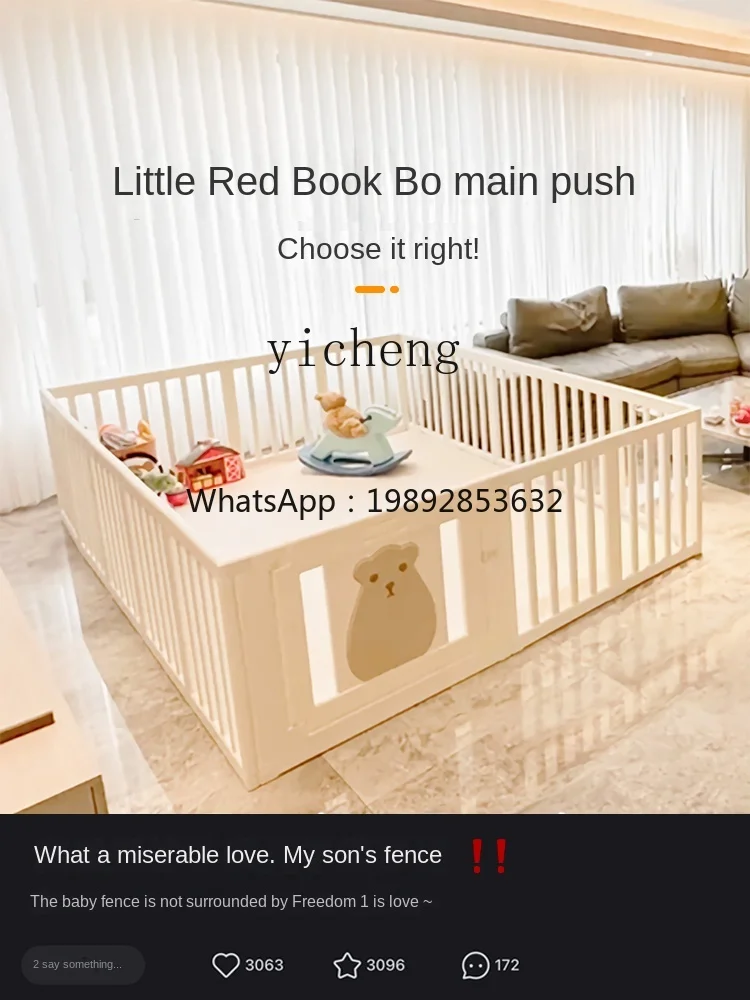 

ZZ Baby Game Fence Ground Crawling Mat Indoor Home Climbing Pad Baby Children Living Room Toddler Fence Protective Grating