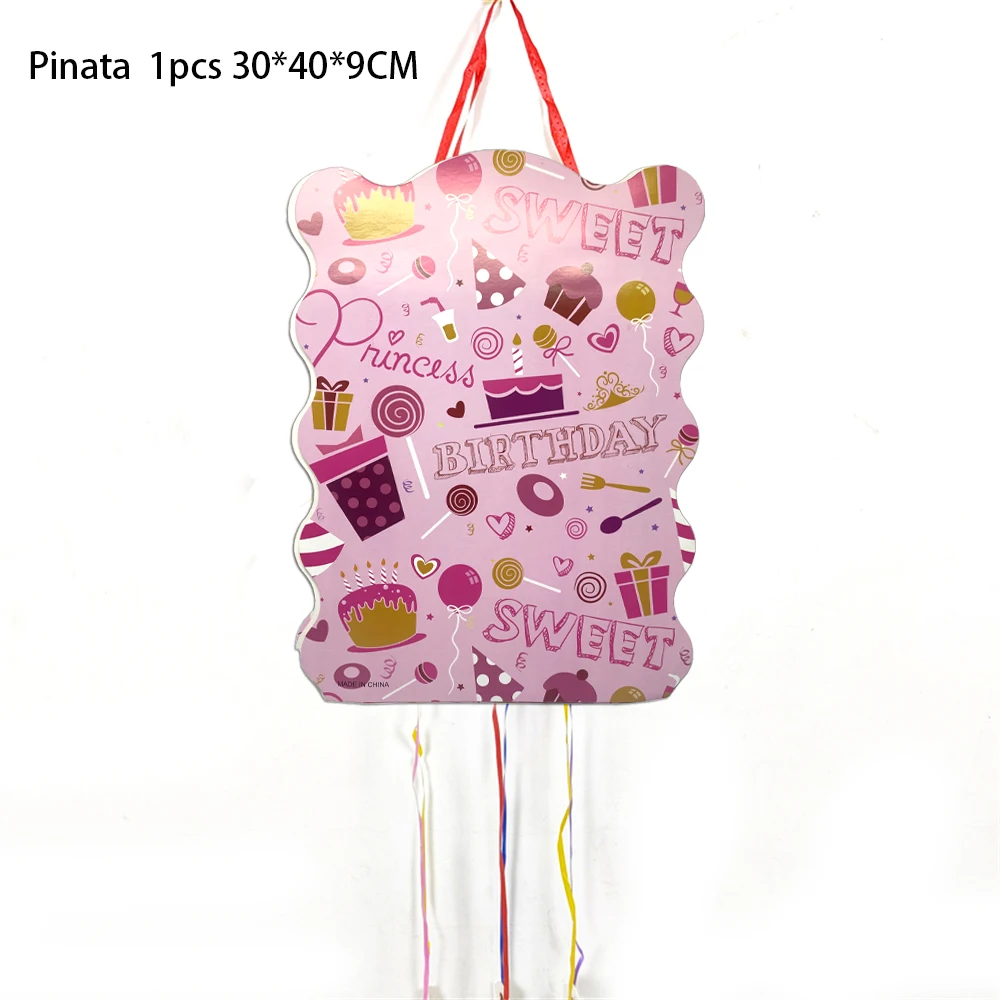 1pcs/lot Cute Cake Party  Pinata Birthday Party Deco Piñata Event piñata cumpleaños infantil Girls Boys Kids Favors DIY Pinatas