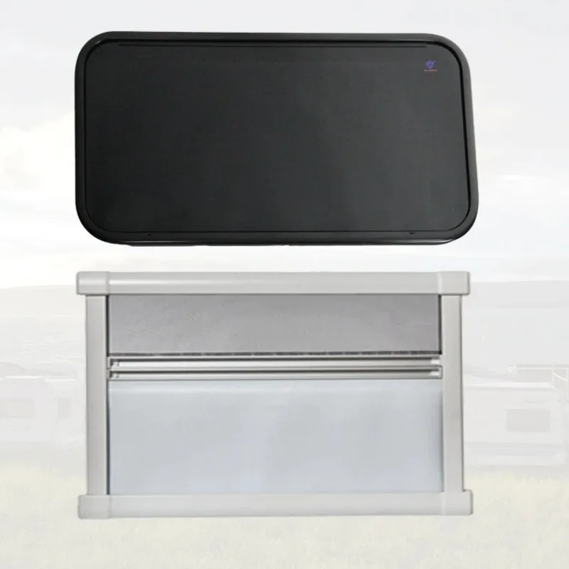 

2024 New Aluminum Alloy RV Exit Window 1200*700mm Caravan Camping Trailer Window With Blind
