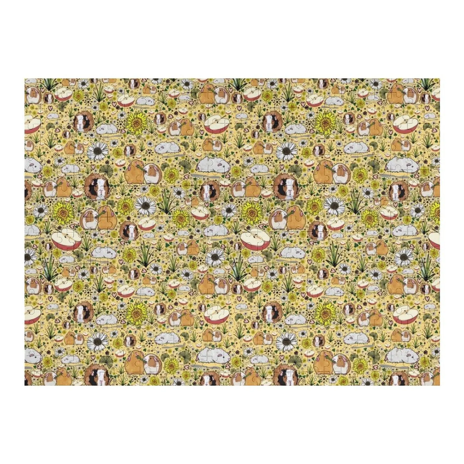 

Желтые пазлы с морскими свинками, настраиваемый подарок, деревянное имя, индивидуальный индивидуальный подарок для детей, головоломка