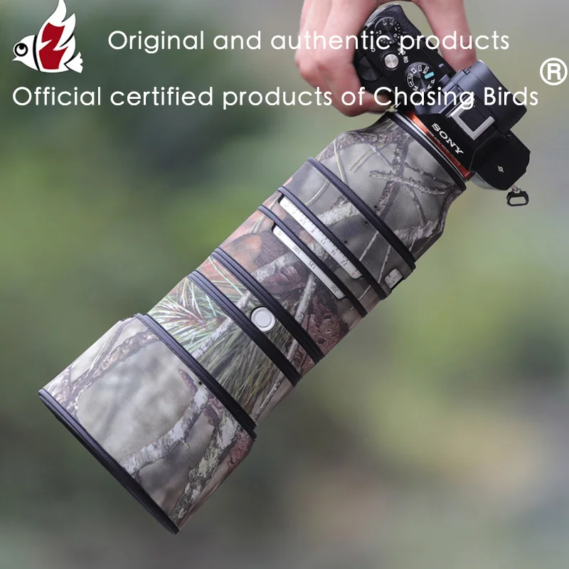 

CHASING BIRDS camouflage lens coat for Sony 70 200 mm F2.8 GM OSS II waterproof and rainproof lens protective cover sony 70200