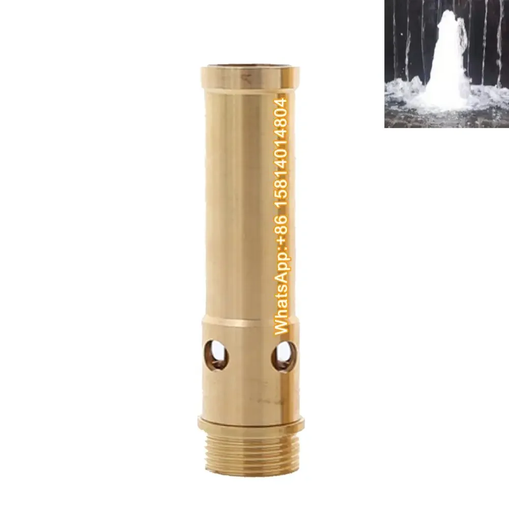 1 piece brass bubble fan shaped musical garden fountain nozzle, foam fountain