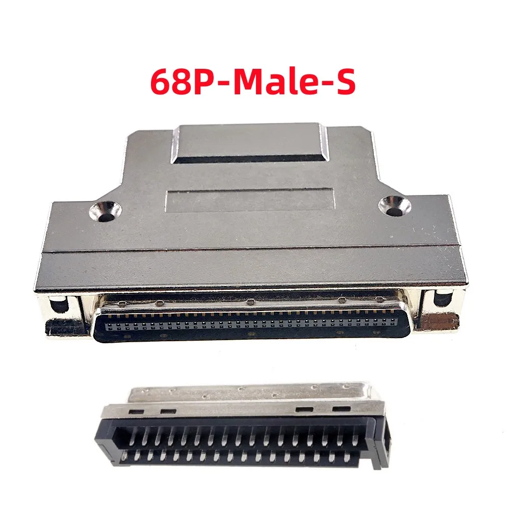 1 3 5 20 Piece SCSI Cable Adapter HPDB 68 100 Pin Male Plug Extension Computer Connector Wire Solder Zinc Alloy Metal Shell