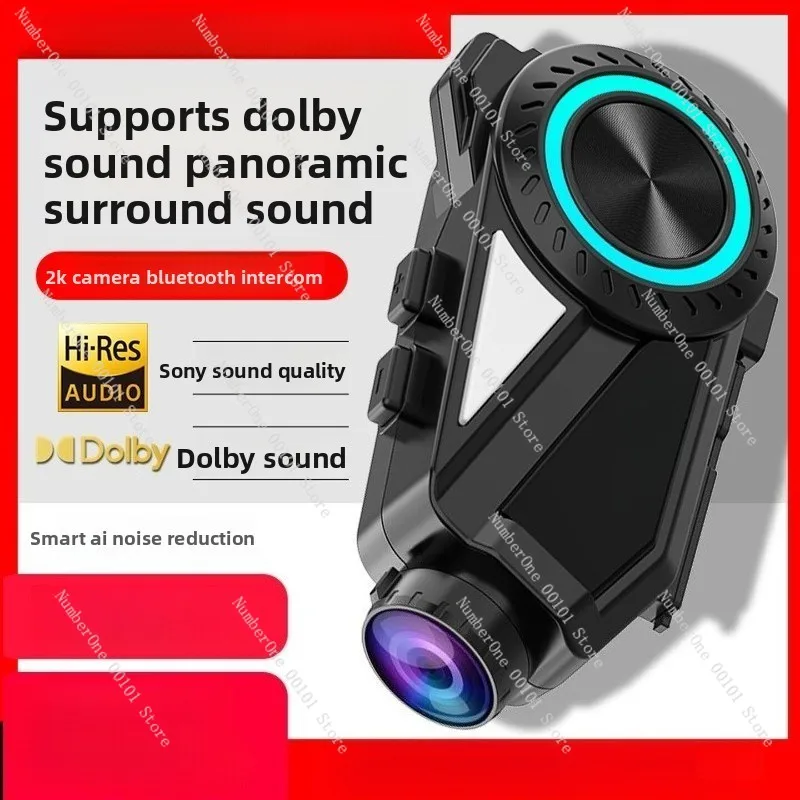 Motorcycle Built-in Helmet Bluetooth Headset Heavy Motorcycle Driving Recorder Camera All-in-one R1