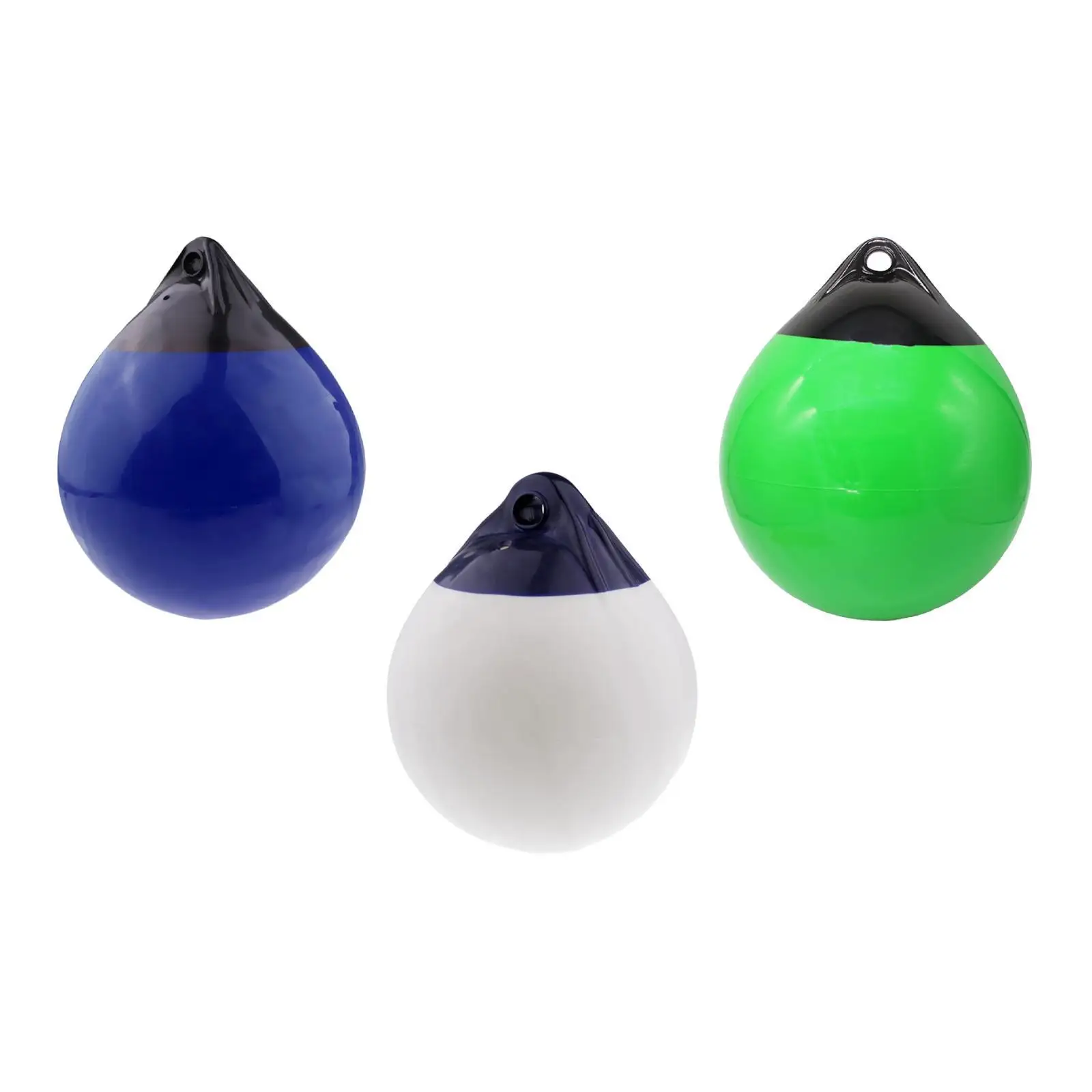 Water Float Boat Fender PVC Inflatable Buoy Ball Eye Hole Protect Bumper for Sailboats Marinas Lake Dockside
