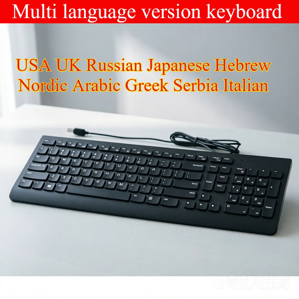 Korean Desk Setup - USB-Tastatur mit Kabel SK8823 EKB-536A für